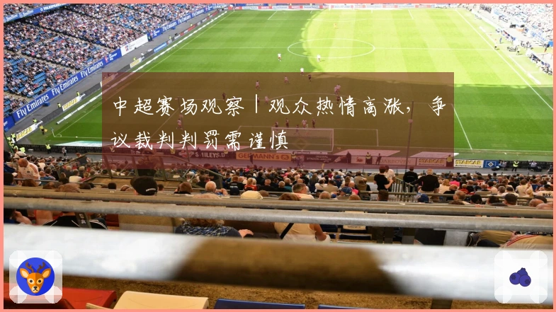 中超赛场观察｜观众热情高涨，争议裁判判罚需谨慎